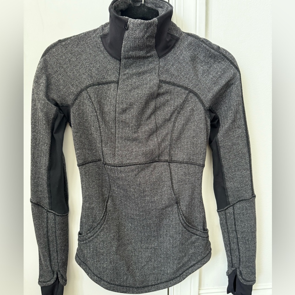 lululemon Base Runner 1/2 Zip Herringbone
